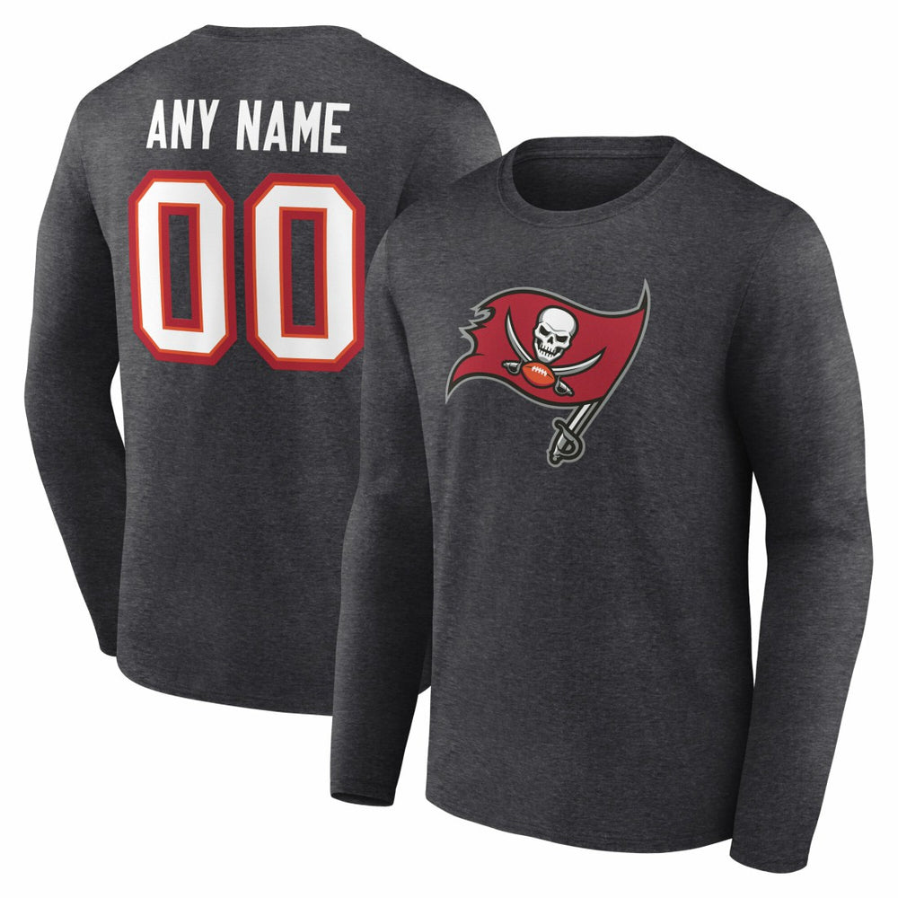 Tampa Bay Buccaneers Team Authentic Personalized Name & Number Long Sleeve T-Shirt | NFL US