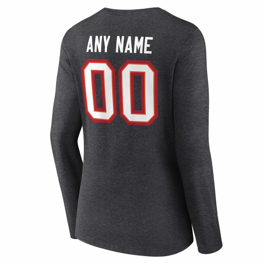 Tampa Bay Buccaneers Women's Team Authentic Personalized Name & Number Long Sleeve V-Neck T-Shirt | NFL Online