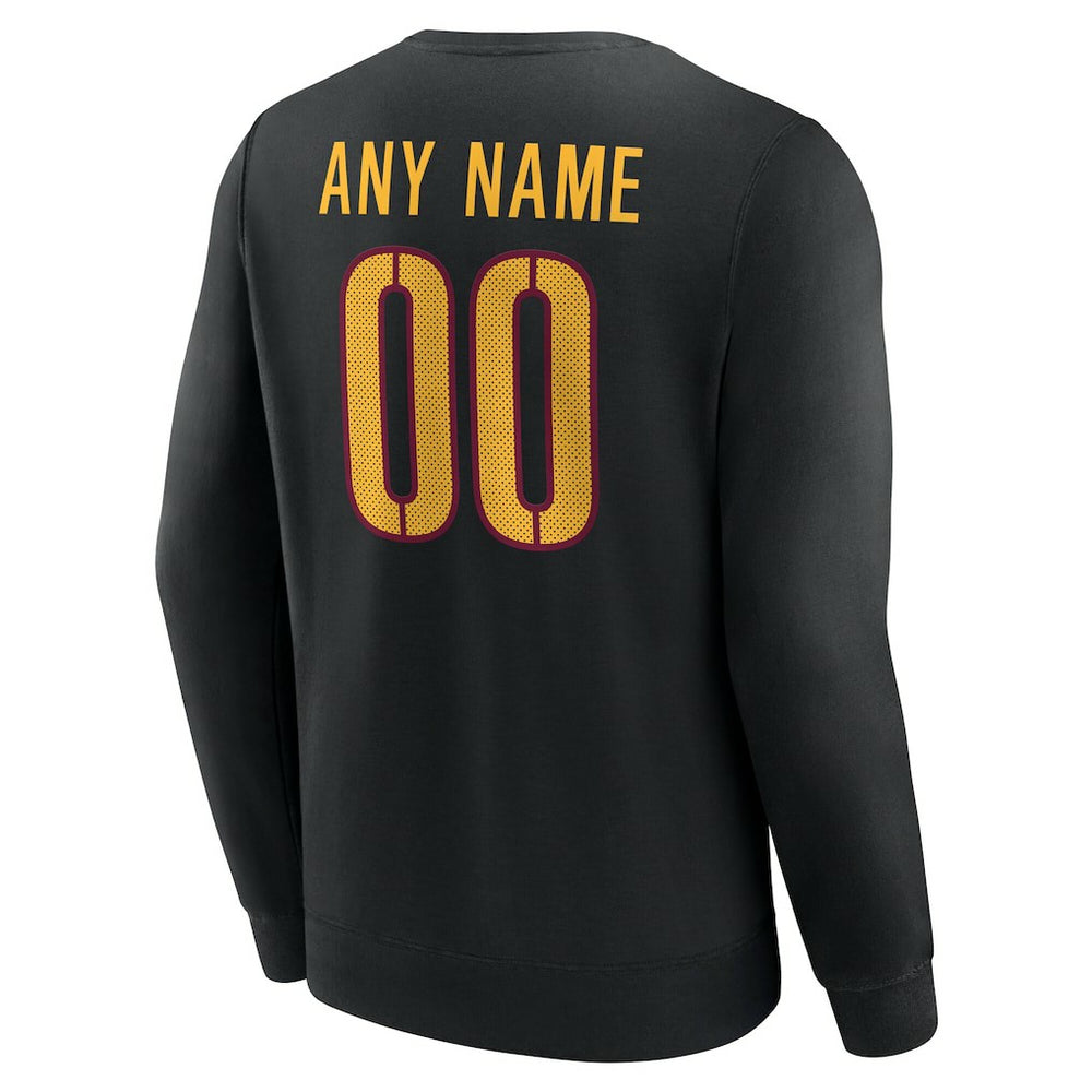 Washington Commanders Team Authentic Personalized Name & Number Sweatshirt | NFL New