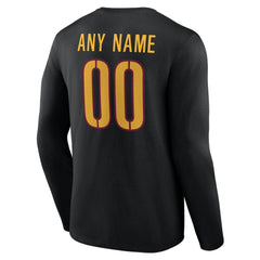 Washington Commanders Team Authentic Personalized Name & Number Long Sleeve T-Shirt | NFL US