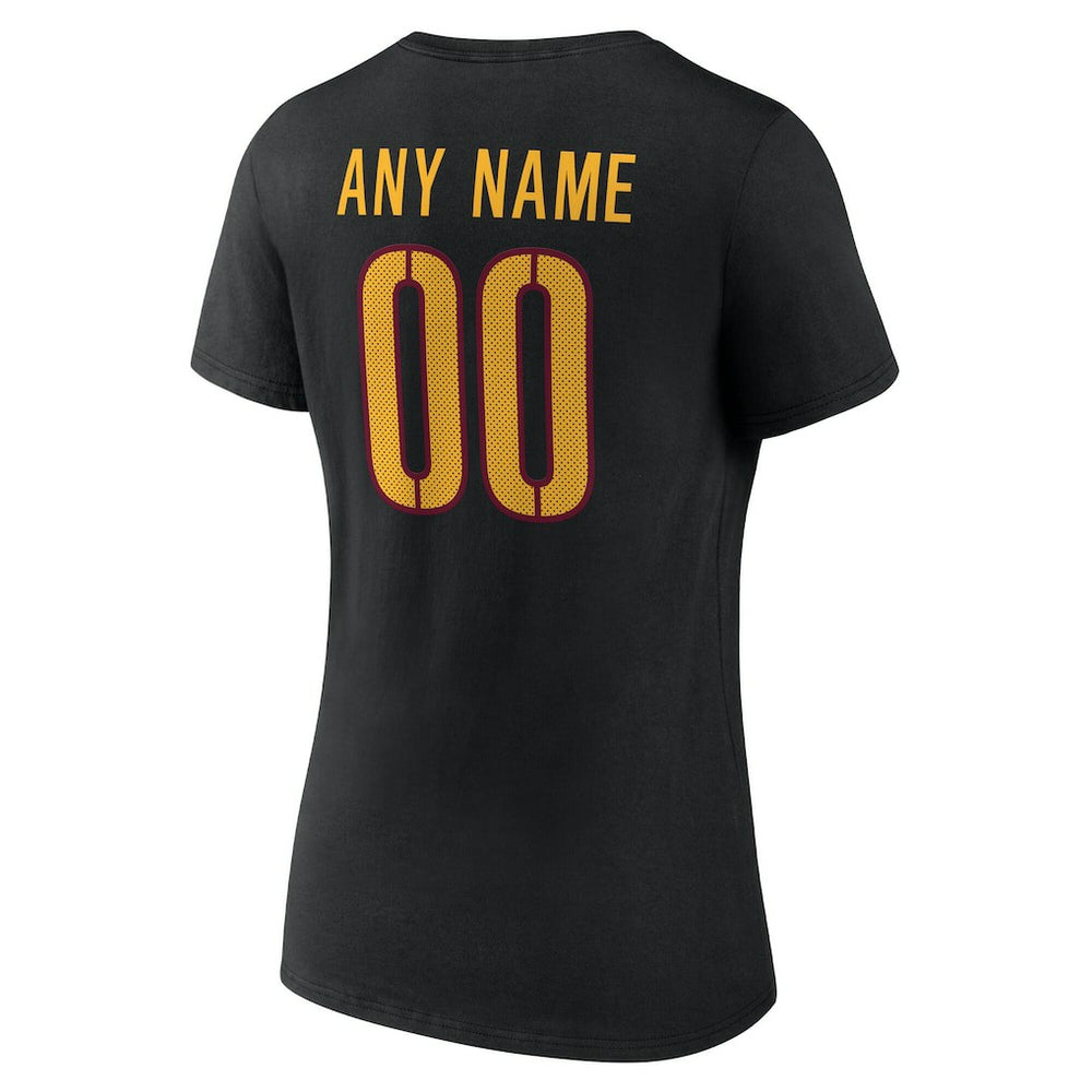 Washington Commanders Women's Team Authentic Personalized Name & Number V-Neck T-Shirt | NFL New