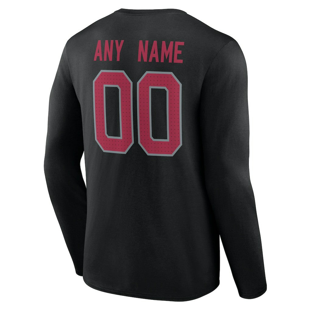 Arizona Cardinals Team Authentic Personalized Name & Number Long Sleeve T-Shirt | NFL Online