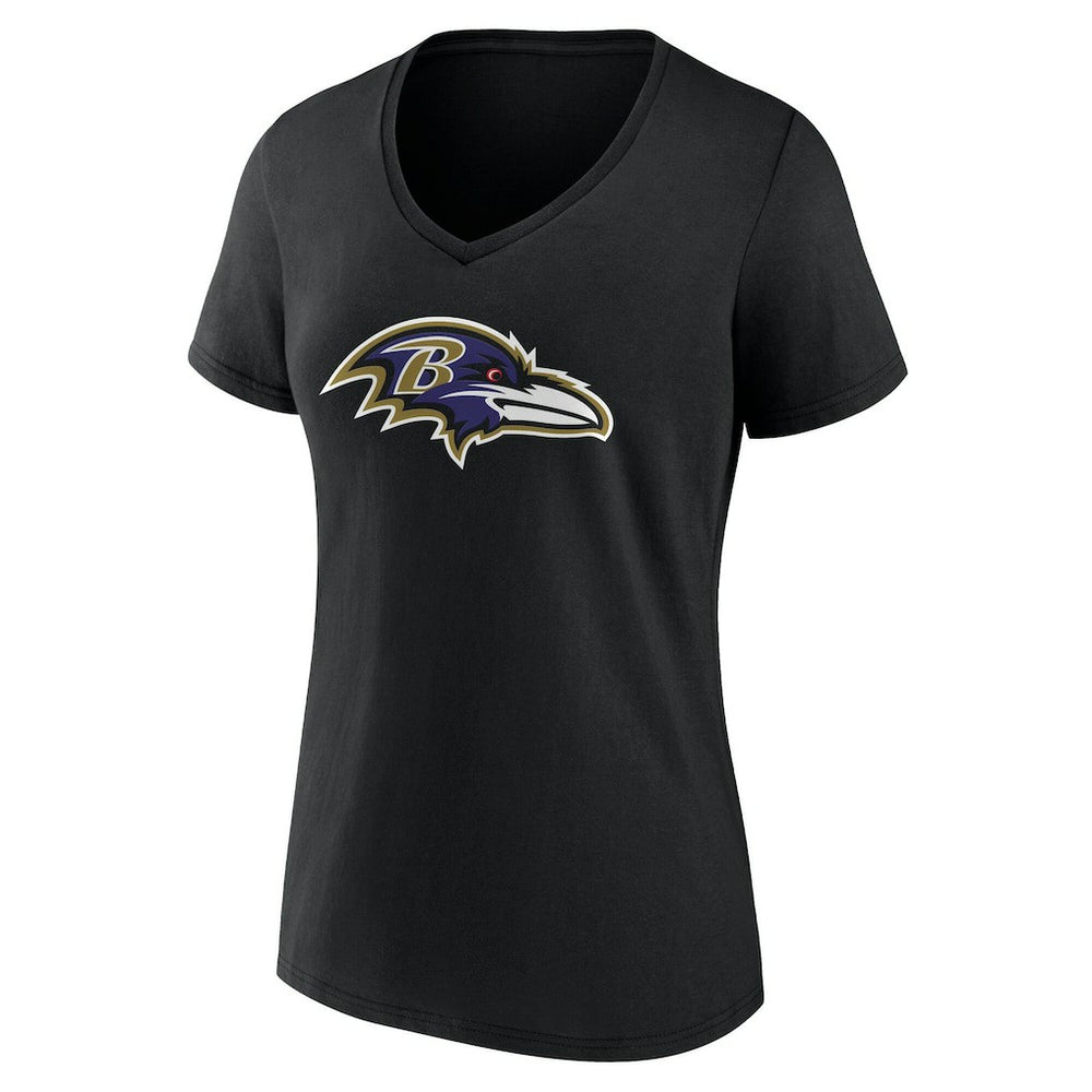 Baltimore Ravens Women's Team Authentic Personalized Name & Number V-Neck T-Shirt | NFL On sale