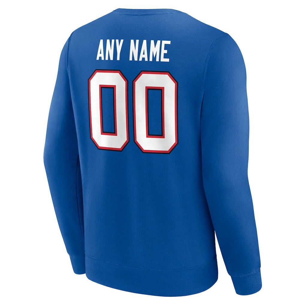 Buffalo Bills Team Authentic Personalized Name & Number Sweatshirt | NFL Outlet