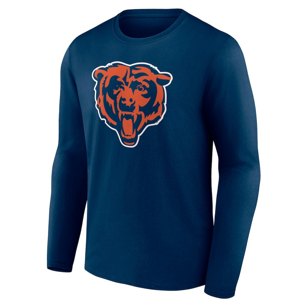 Chicago Bears Team Authentic Personalized Name & Number Long Sleeve T-Shirt | NFL Hot