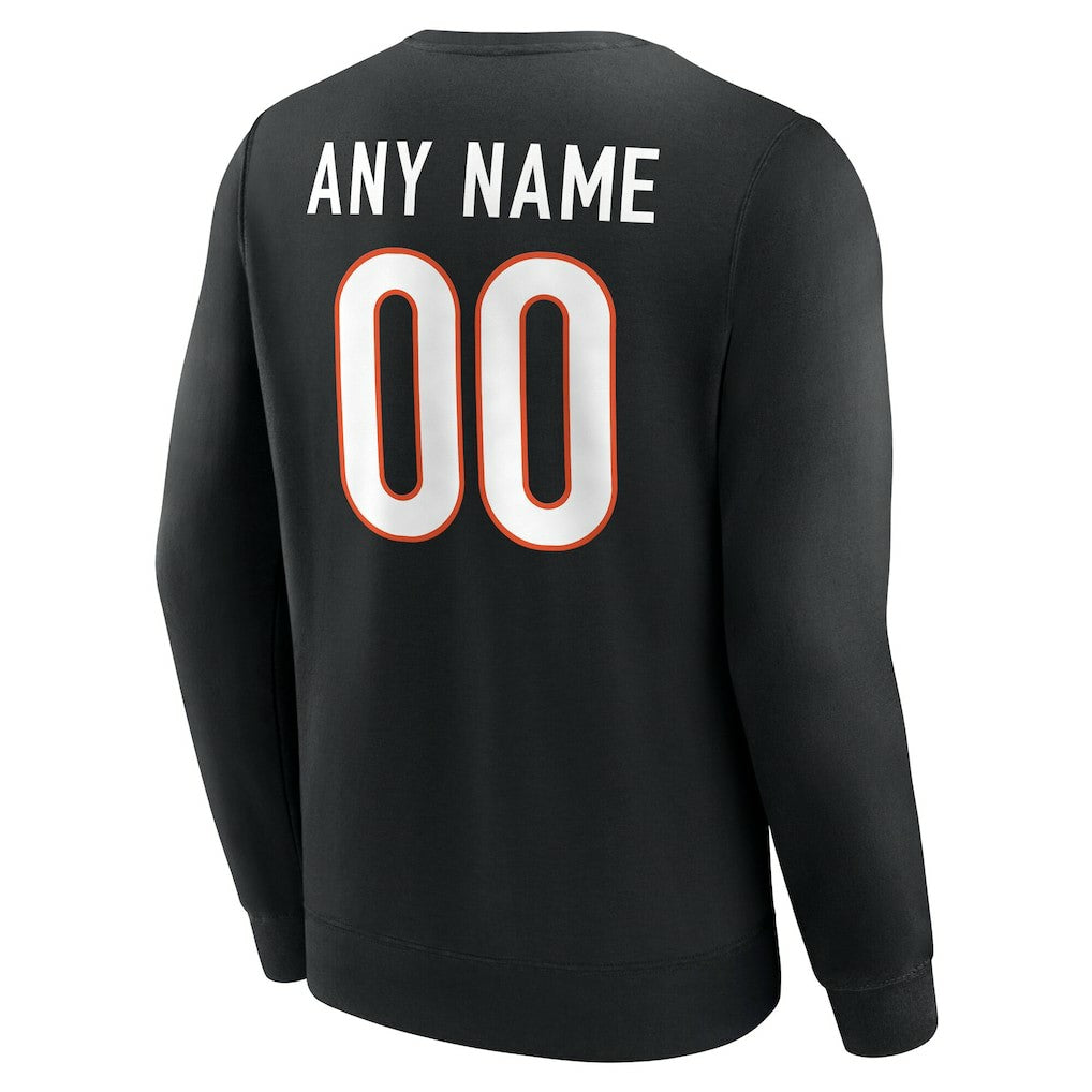 Cincinnati Bengals Team Authentic Personalized Name & Number Sweatshirt | NFL Discount
