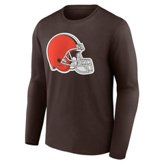 Cleveland Browns Team Authentic Personalized Name & Number Long Sleeve T-Shirt | NFL Discount
