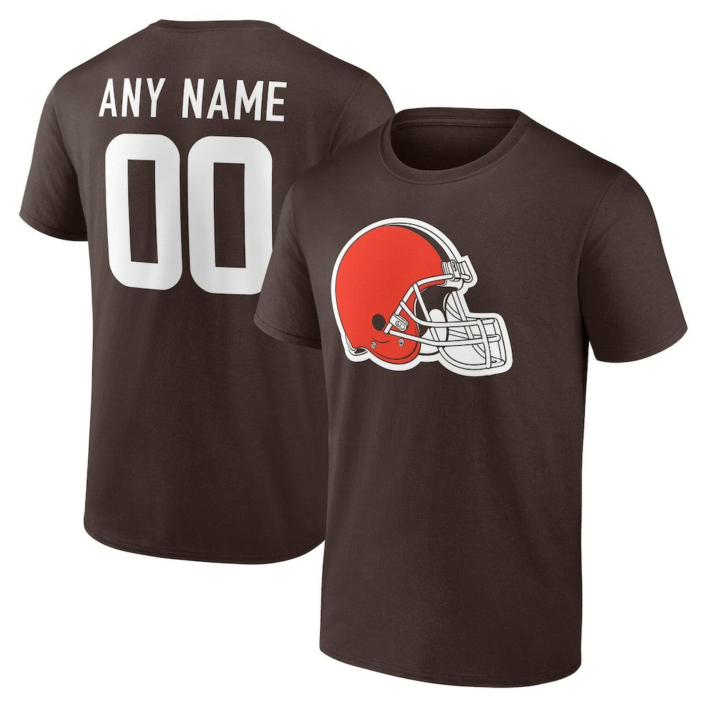 Cleveland Browns Team Authentic Personalized Name & Number T-Shirt | NFL Sale