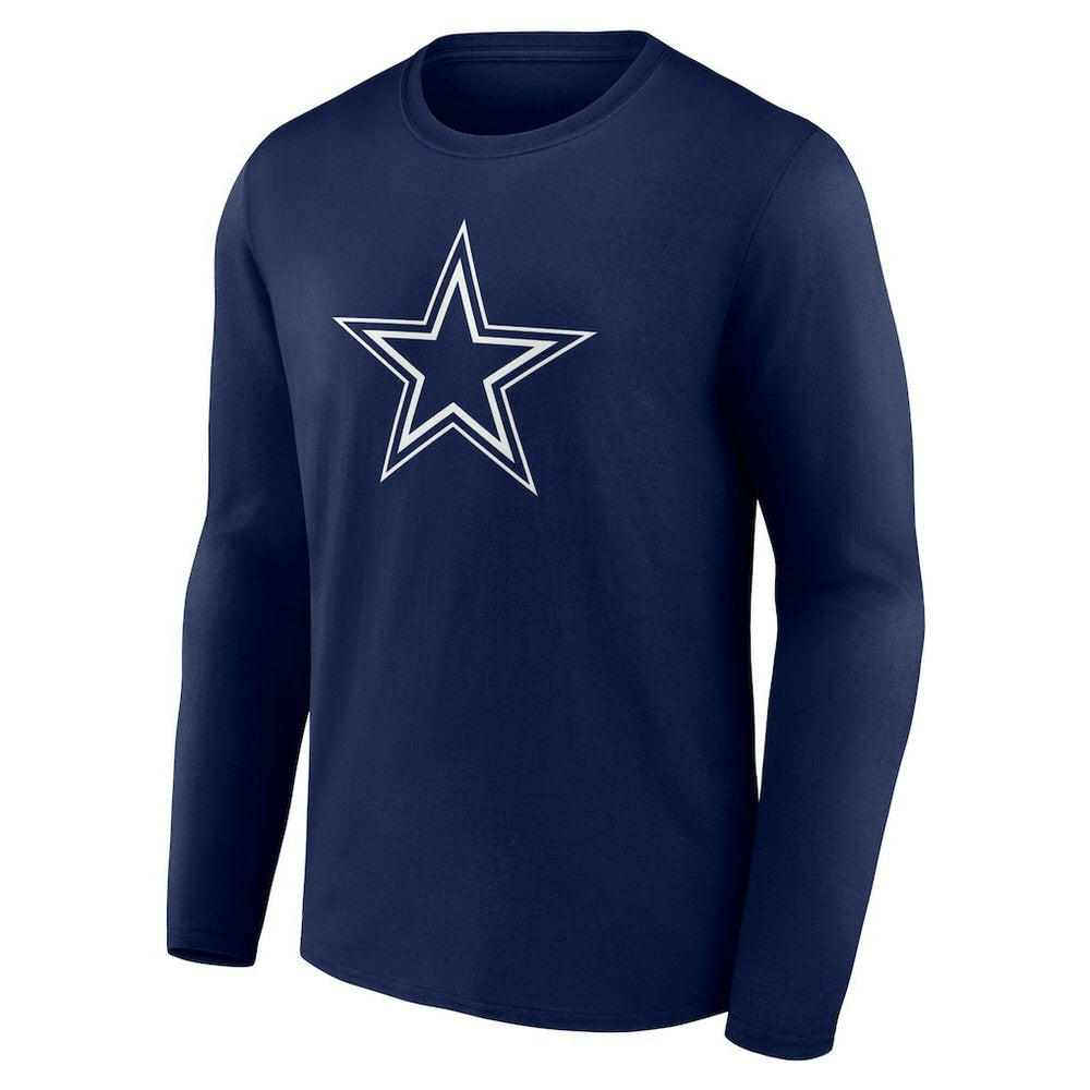 Dallas Cowboys Team Authentic Personalized Name & Number Long Sleeve T-Shirt | NFL Discount