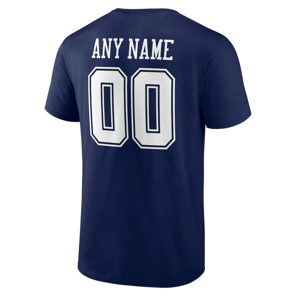 Dallas Cowboys Team Authentic Personalized Name & Number T-Shirt | NFL Hot