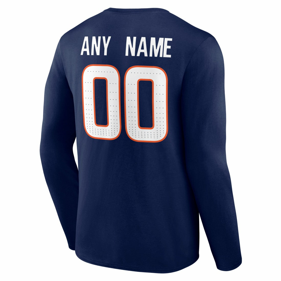Denver Broncos Team Authentic Personalized Name & Number Long Sleeve T-Shirt | NFL US