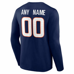 Denver Broncos Team Authentic Personalized Name & Number Long Sleeve T-Shirt | NFL US