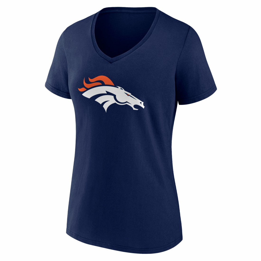 Denver Broncos Women's Team Authentic Personalized Name & Number V-Neck T-Shirt | NFL New