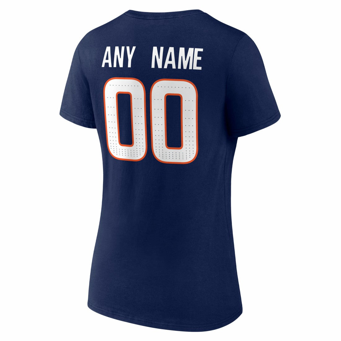 Denver Broncos Women's Team Authentic Personalized Name & Number V-Neck T-Shirt | NFL New