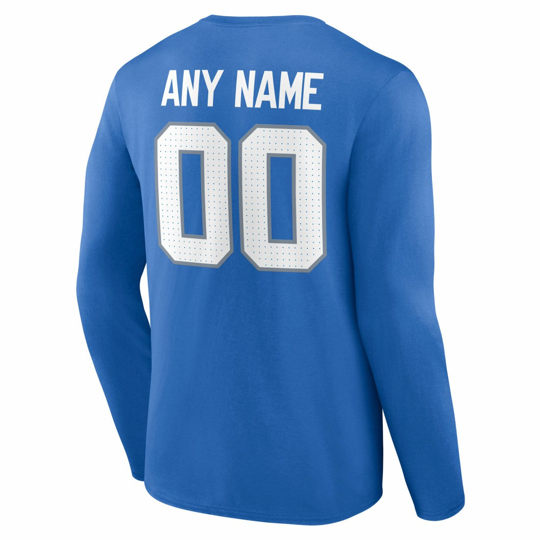 Detroit Lions Team Authentic Personalized Name & Number Long Sleeve T-Shirt | NFL New