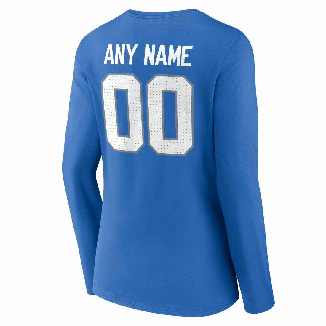 Detroit Lions Women's Team Authentic Personalized Name & Number Long Sleeve V-Neck T-Shirt | NFL Sale