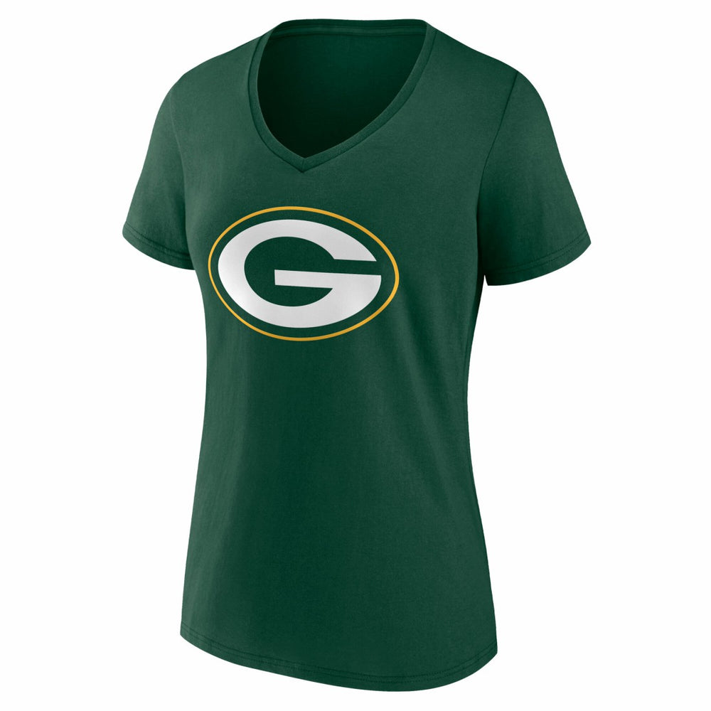 Green Bay Packers Women's Team Authentic Personalized Name & Number V-Neck T-Shirt | NFL Near me