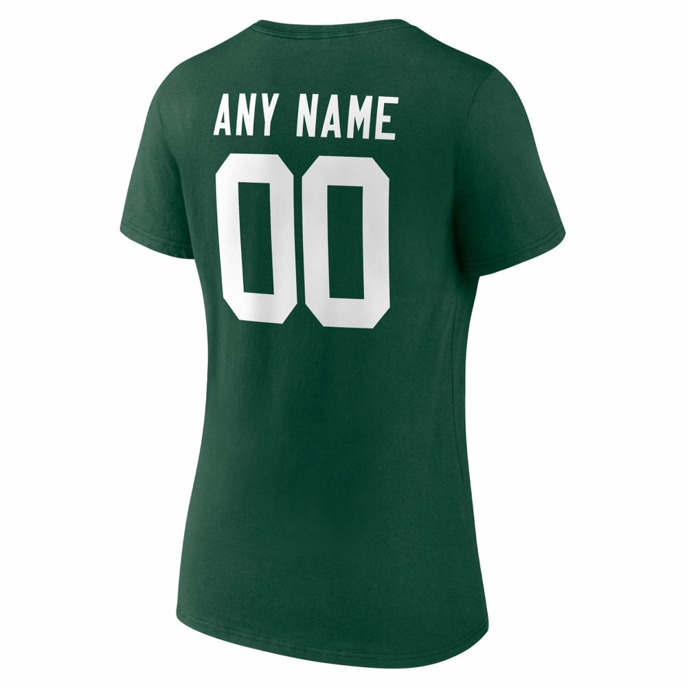 Green Bay Packers Women's Team Authentic Personalized Name & Number V-Neck T-Shirt | NFL Near me