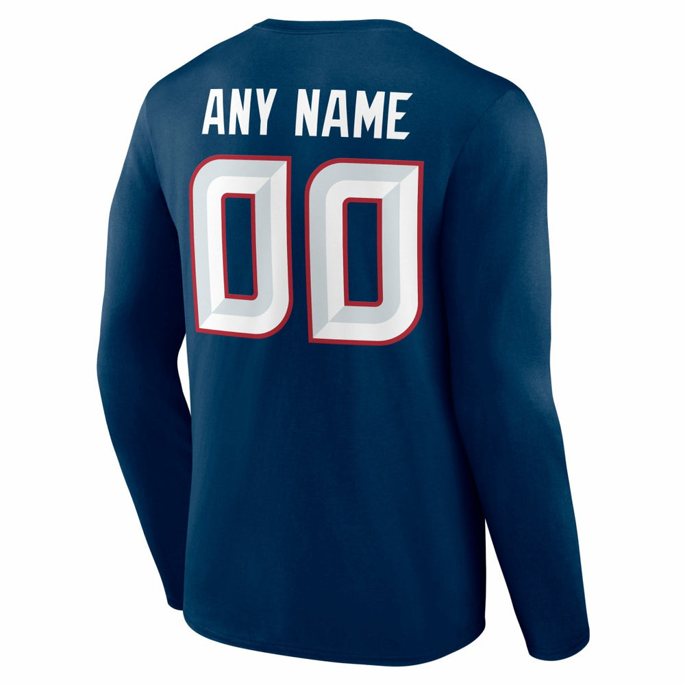 Houston Texans Team Authentic Personalized Name & Number Long Sleeve T-Shirt | NFL Online
