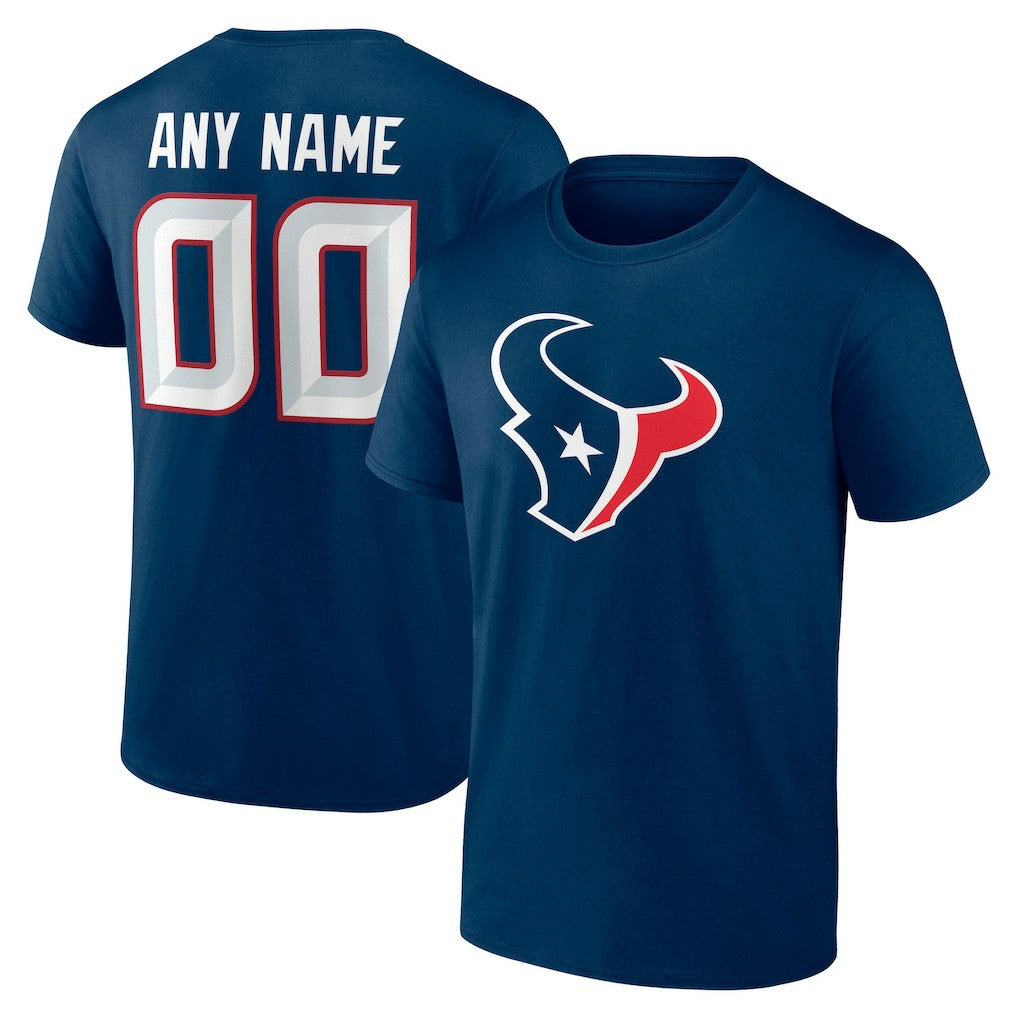 Houston Texans Team Authentic Personalized Name & Number T-Shirt | NFL US