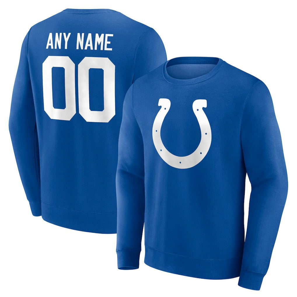 Indianapolis Colts Team Authentic Personalized Name & Number Sweatshirt | NFL Hot