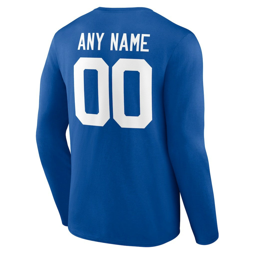 Indianapolis Colts Team Authentic Personalized Name & Number Long Sleeve T-Shirt | NFL Online