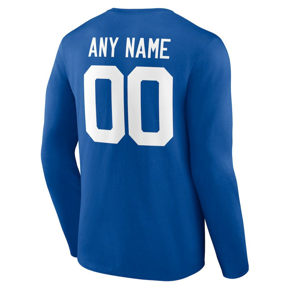 Indianapolis Colts Team Authentic Personalized Name & Number Long Sleeve T-Shirt | NFL Online