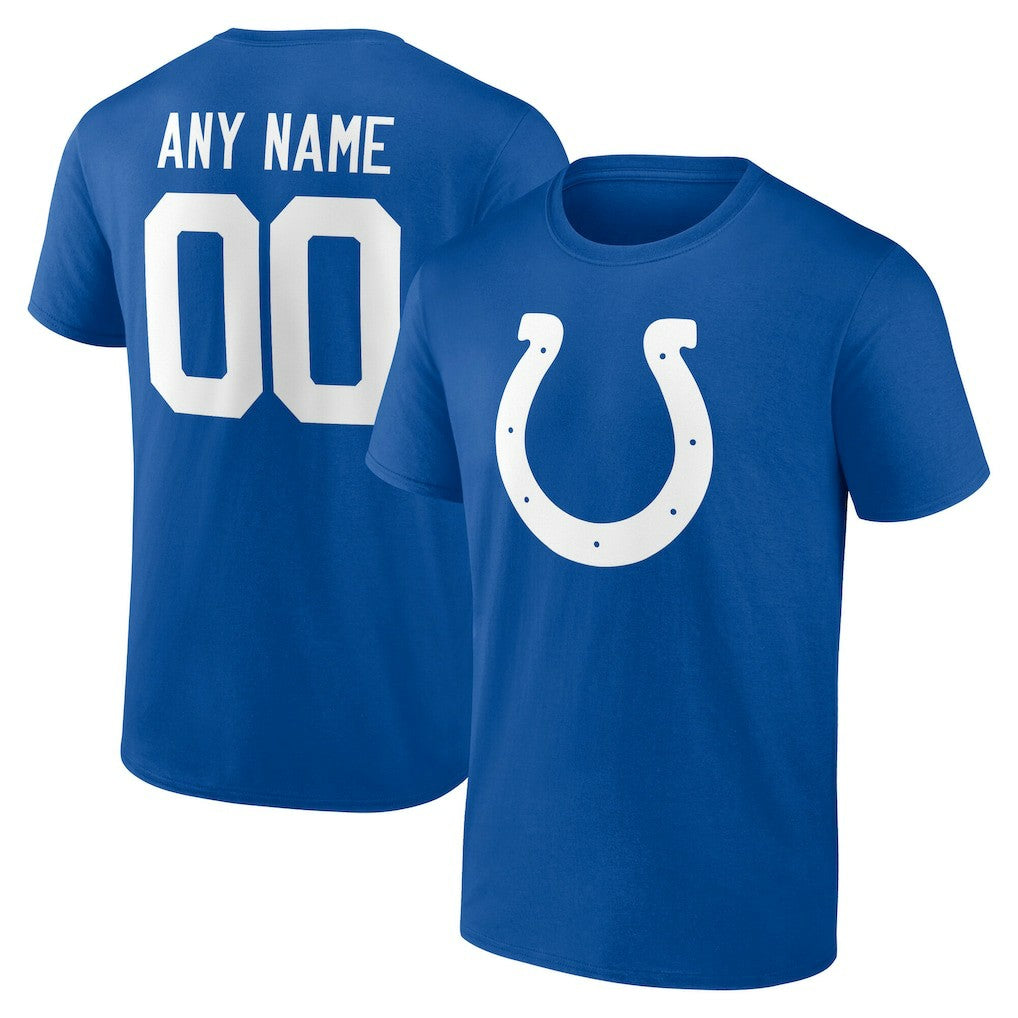 Indianapolis Colts Team Authentic Personalized Name & Number T-Shirt | NFL Hot