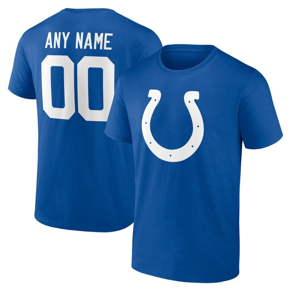 Indianapolis Colts Team Authentic Personalized Name & Number T-Shirt | NFL Hot