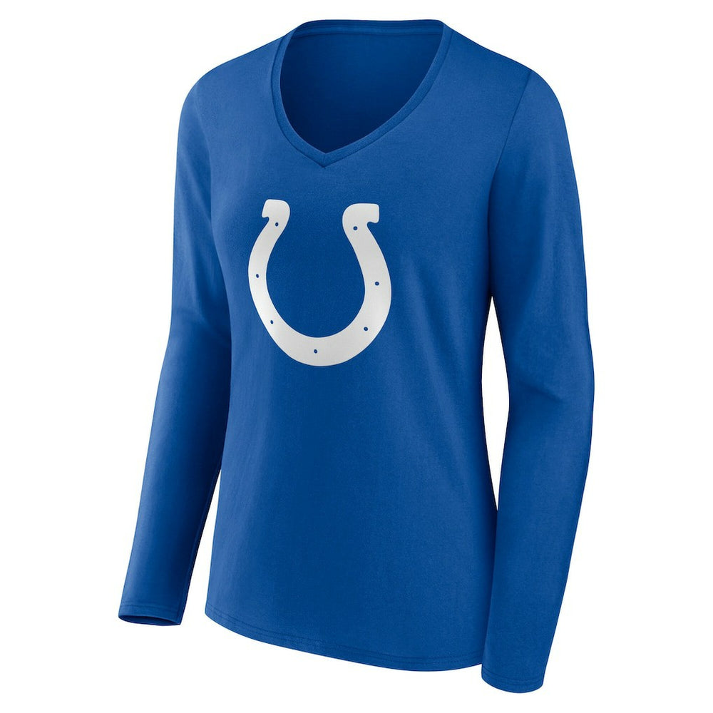 Indianapolis Colts Women's Team Authentic Personalized Name & Number Long Sleeve V-Neck T-Shirt | NFL Hot