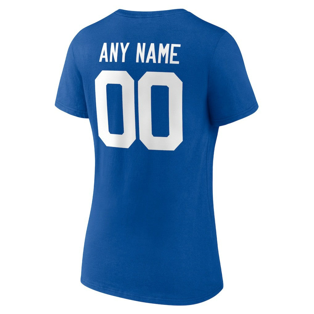 Indianapolis Colts Women's Team Authentic Personalized Name & Number V-Neck T-Shirt | NFL Sale