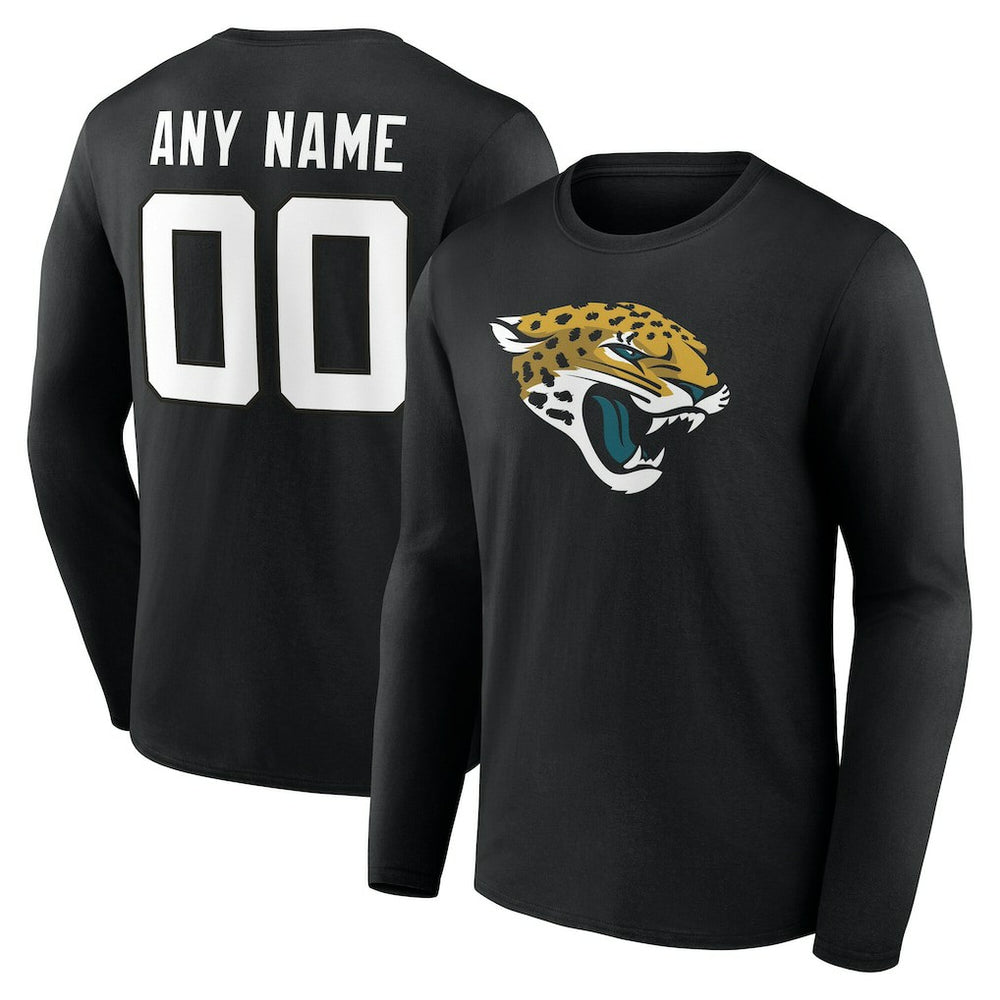 Jacksonville Jaguars Team Authentic Personalized Name & Number Long Sleeve T-Shirt | NFL Outlet