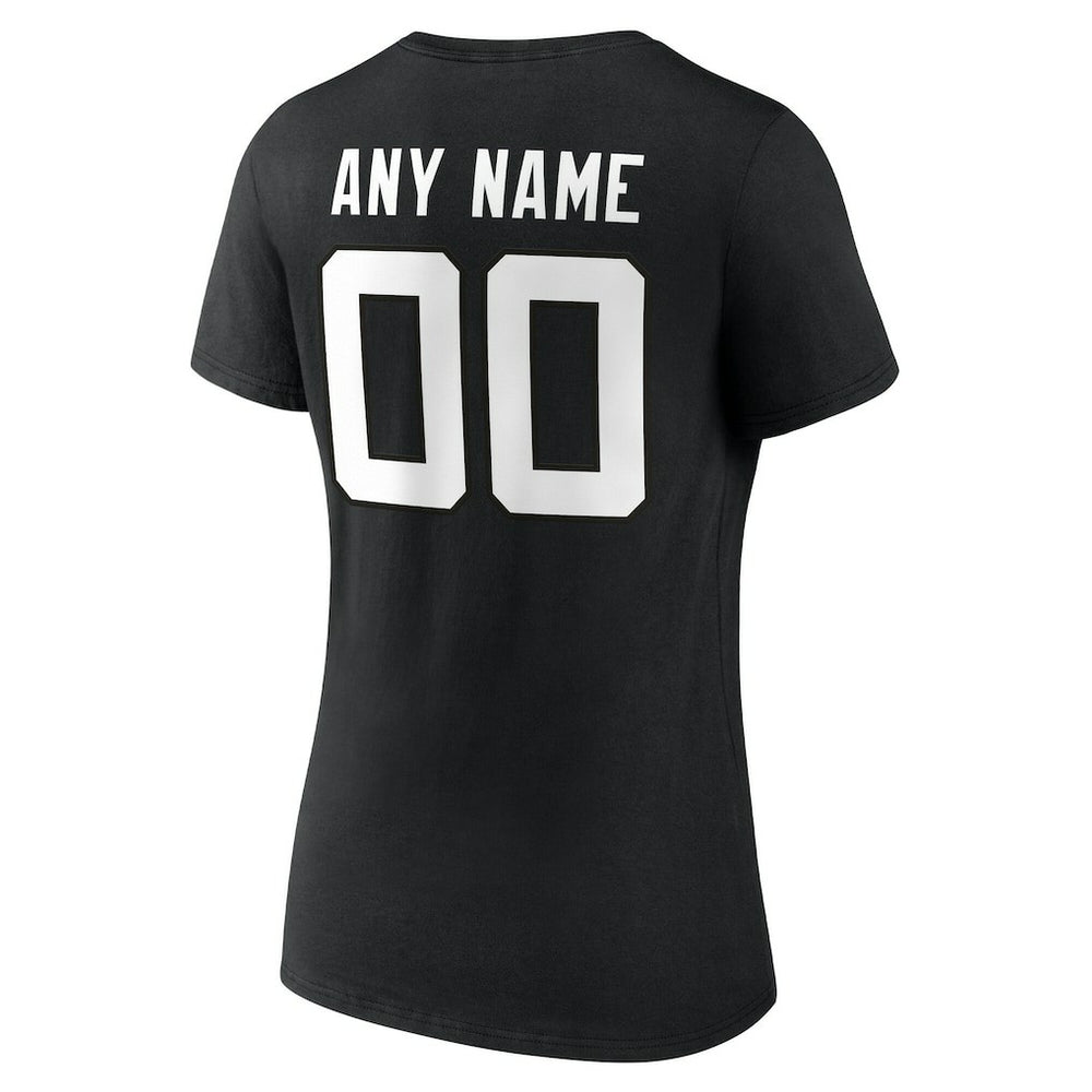 Jacksonville Jaguars Women's Team Authentic Personalized Name & Number V-Neck T-Shirt | NFL Outlet