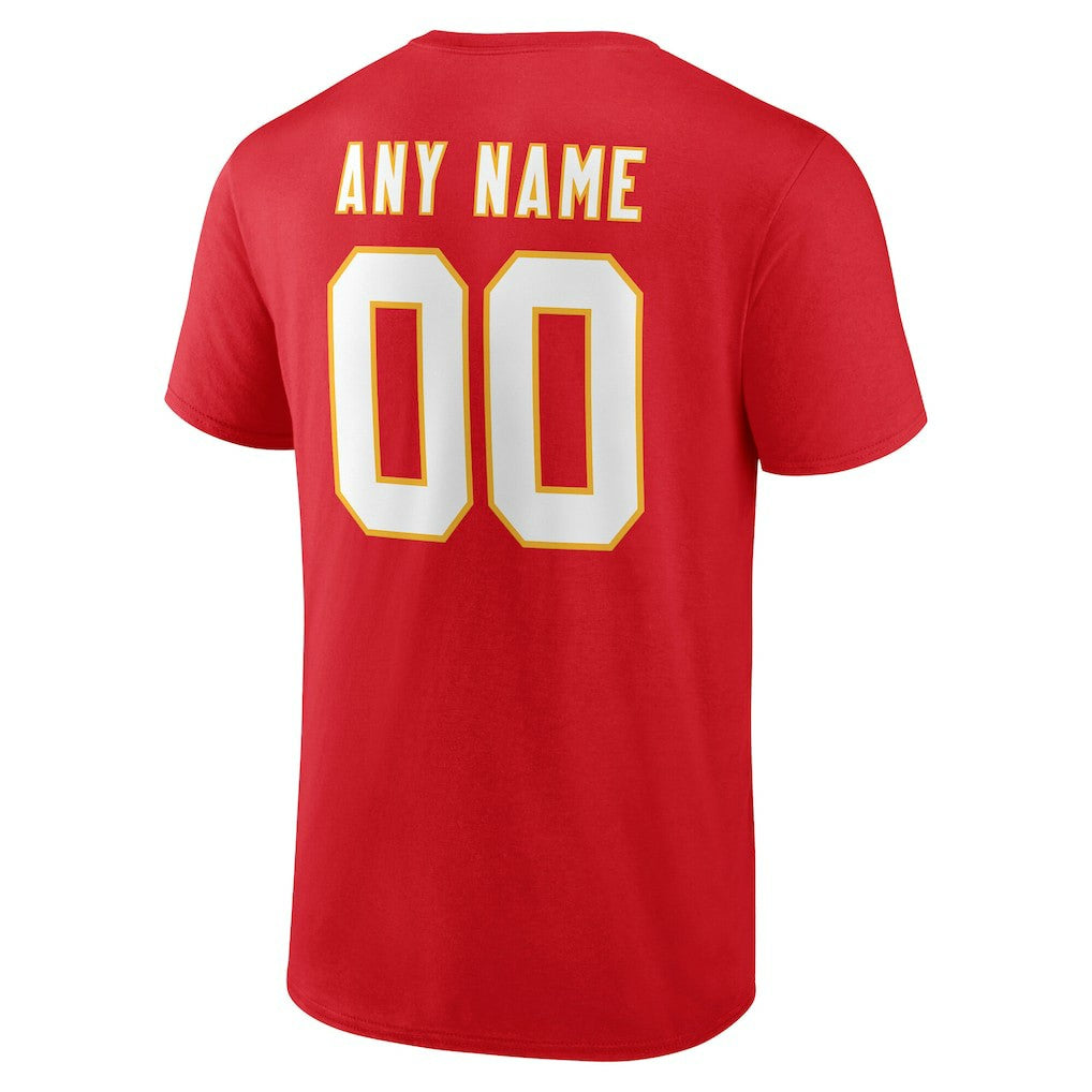 Kansas City Chiefs Team Authentic Personalized Name & Number T-Shirt | NFL On sale