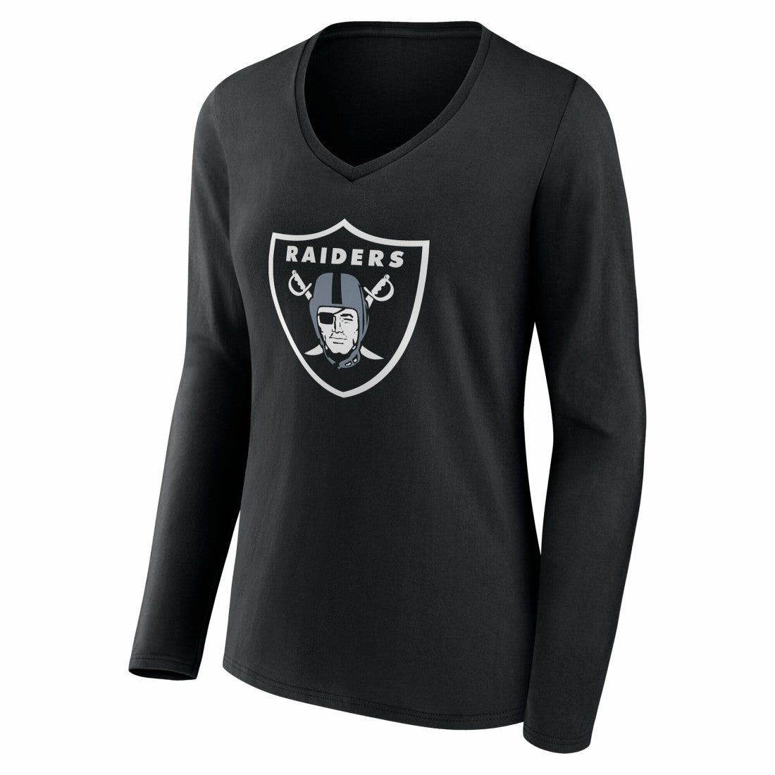 Las Vegas Raiders Women's Team Authentic Personalized Name & Number Long Sleeve V-Neck T-Shirt | NFL New