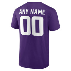 Minnesota Vikings Team Authentic Personalized Name & Number T-Shirt | NFL Outlet