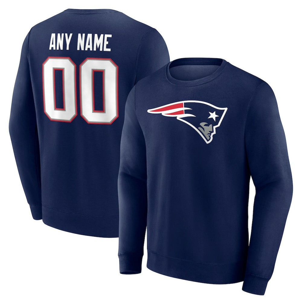 New England Patriots Team Authentic Personalized Name & Number Sweatshirt | NFL Near me