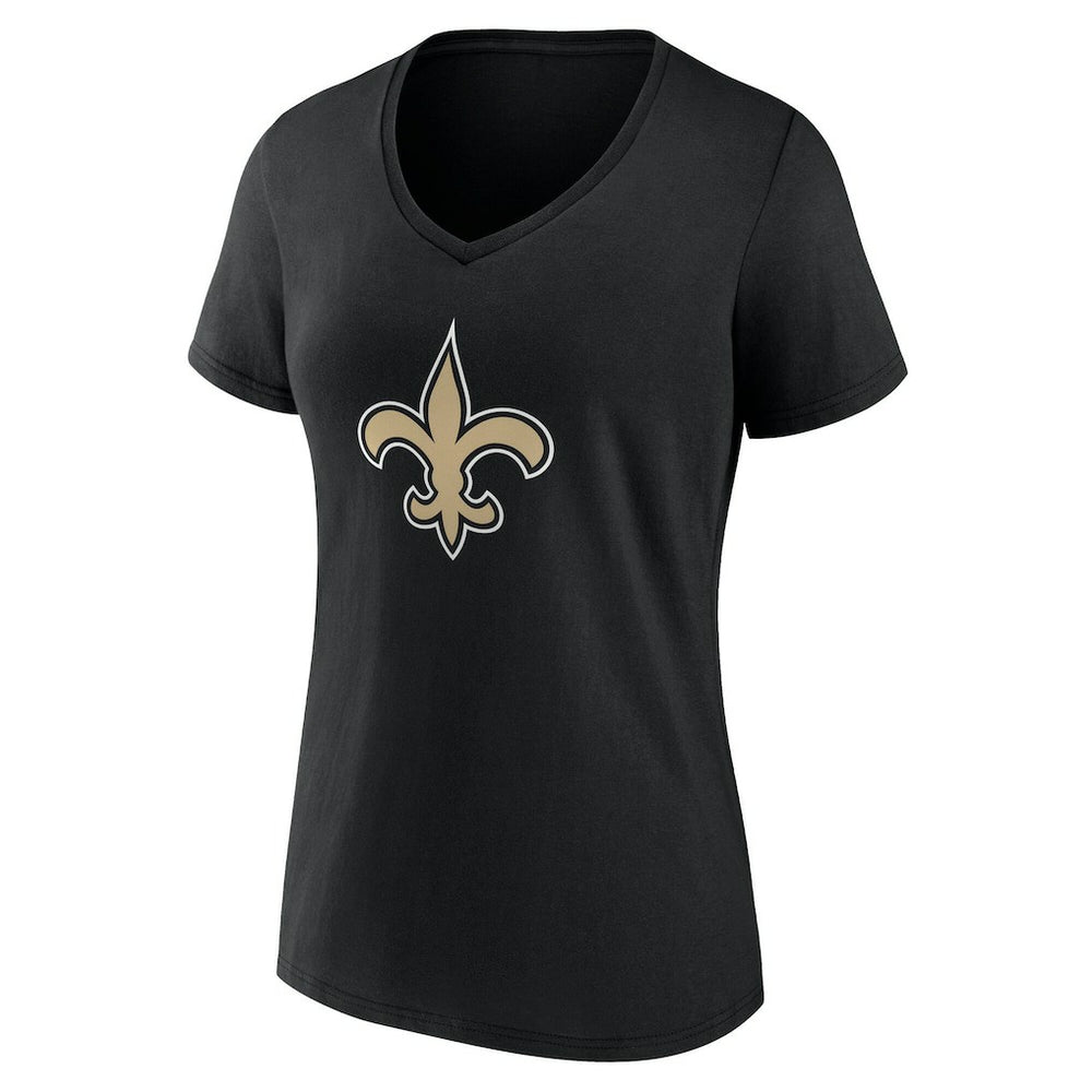 New Orleans Saints Women's Team Authentic Personalized Name & Number V-Neck T-Shirt | NFL Online