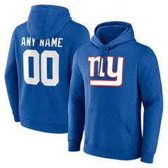 New York Giants Team Authentic Personalized Name & Number Hoodie | NFL Hot