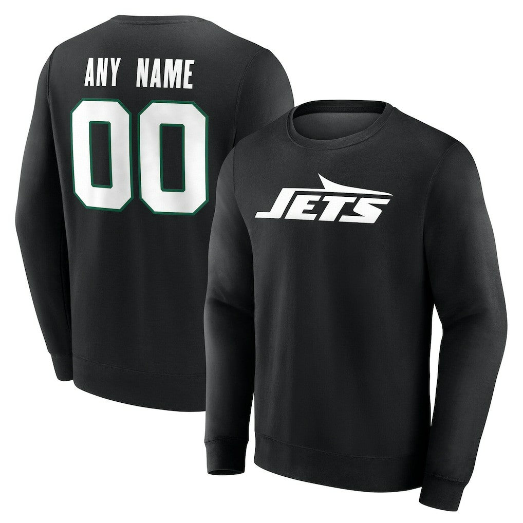 New York Jets Team Authentic Personalized Name & Number Sweatshirt | NFL US