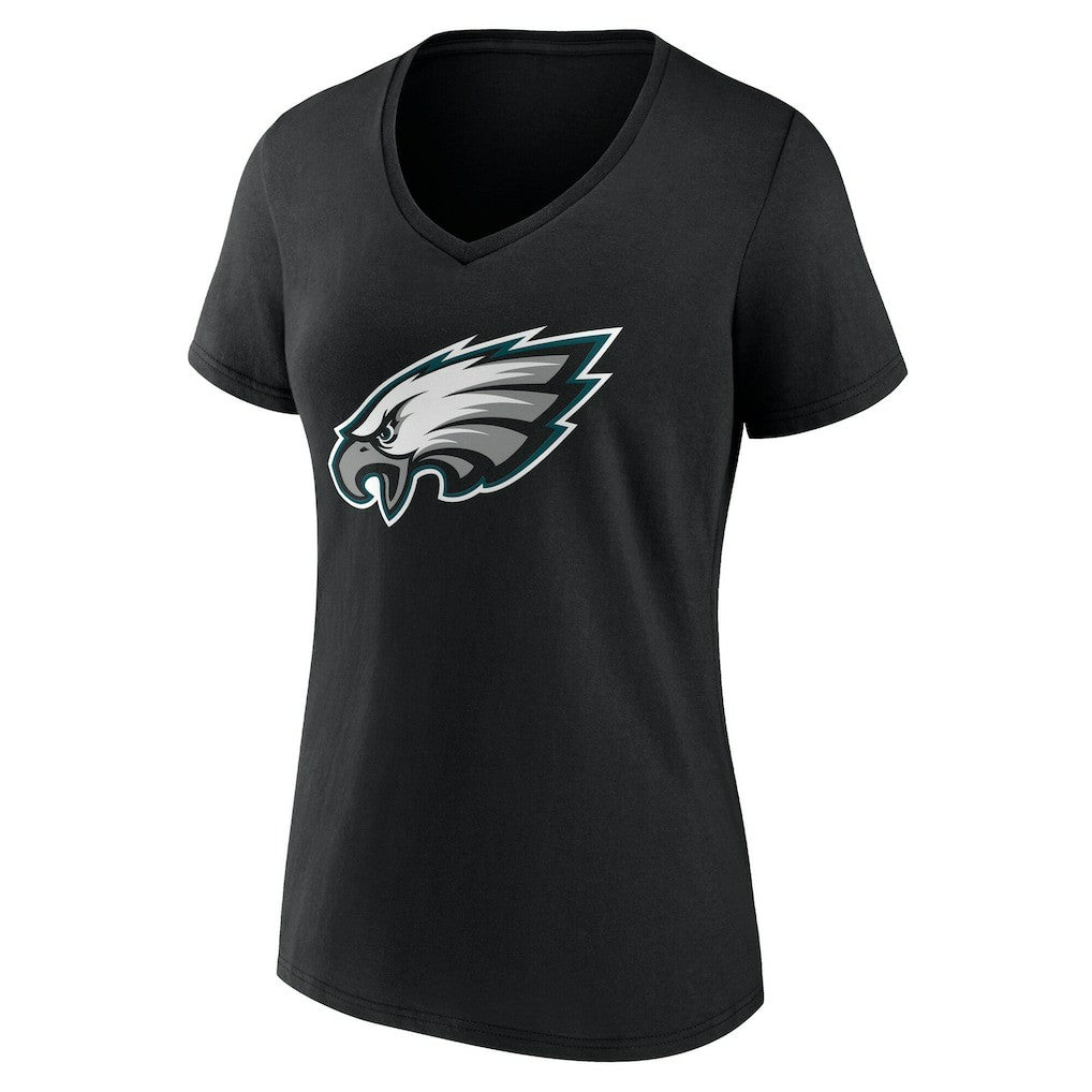 Philadelphia Eagles Women's Team Authentic Personalized Name & Number V-Neck T-Shirt | NFL Discount