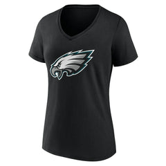 Philadelphia Eagles Women's Team Authentic Personalized Name & Number V-Neck T-Shirt | NFL Discount