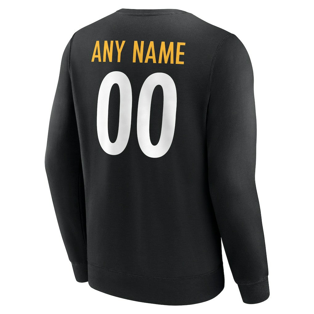 Pittsburgh Steelers Team Authentic Personalized Name & Number Sweatshirt | NFL New