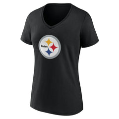 Pittsburgh Steelers Women's Team Authentic Personalized Name & Number V-Neck T-Shirt | NFL Near me