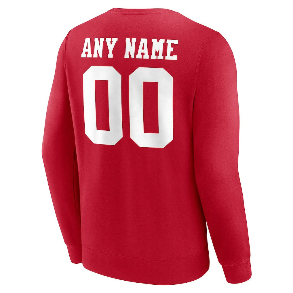 San Francisco 49ers Team Authentic Personalized Name & Number Sweatshirt | NFL US
