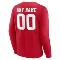 San Francisco 49ers Team Authentic Personalized Name & Number Sweatshirt | NFL US