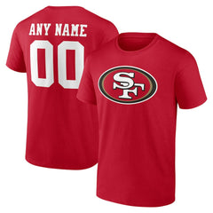 San Francisco 49ers Team Authentic Personalized Name & Number T-Shirt | NFL New