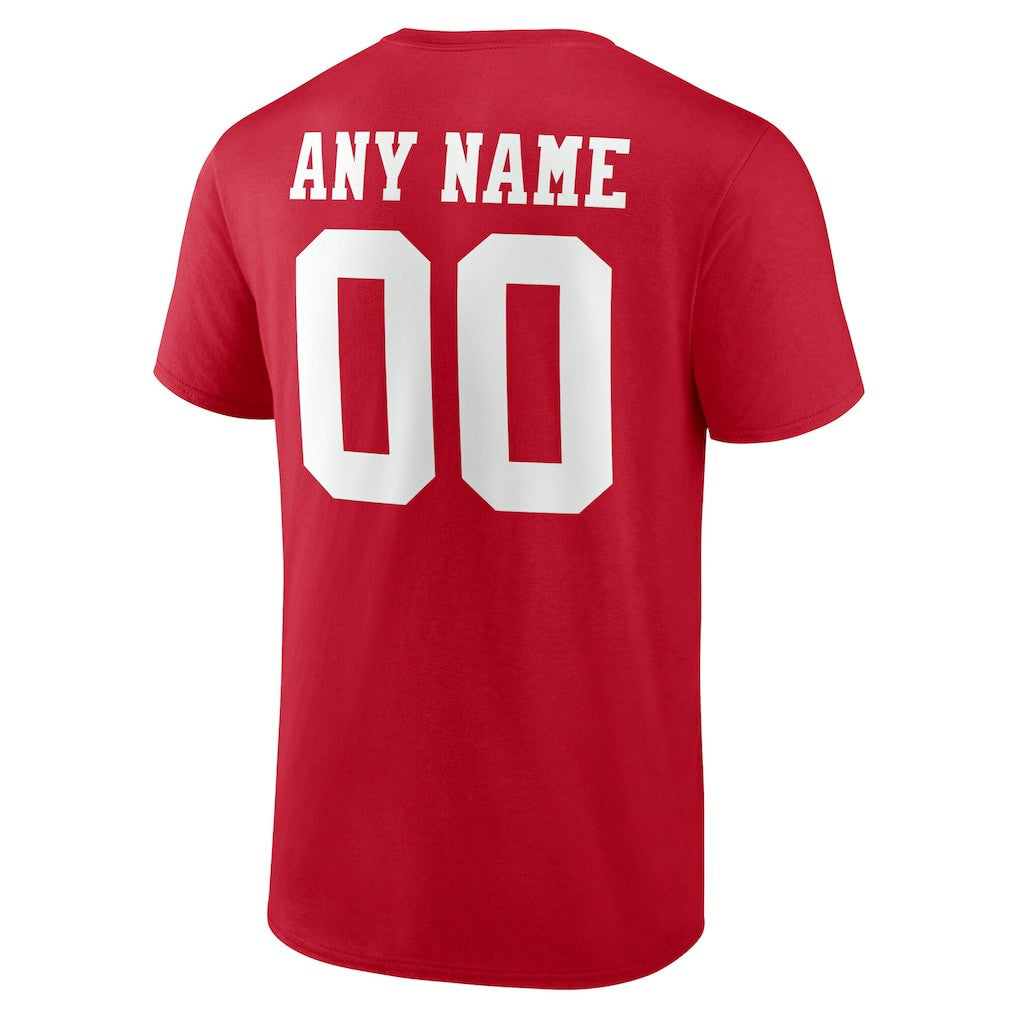 San Francisco 49ers Team Authentic Personalized Name & Number T-Shirt | NFL New