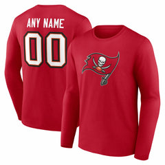 Tampa Bay Buccaneers Team Authentic Personalized Name & Number Long Sleeve T-Shirt | NFL Online