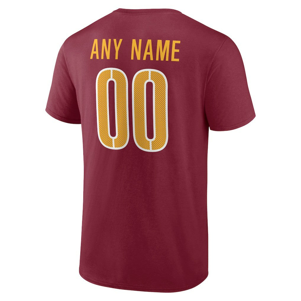 Washington Commanders Team Authentic Personalized Name & Number T-Shirt | NFL Sale